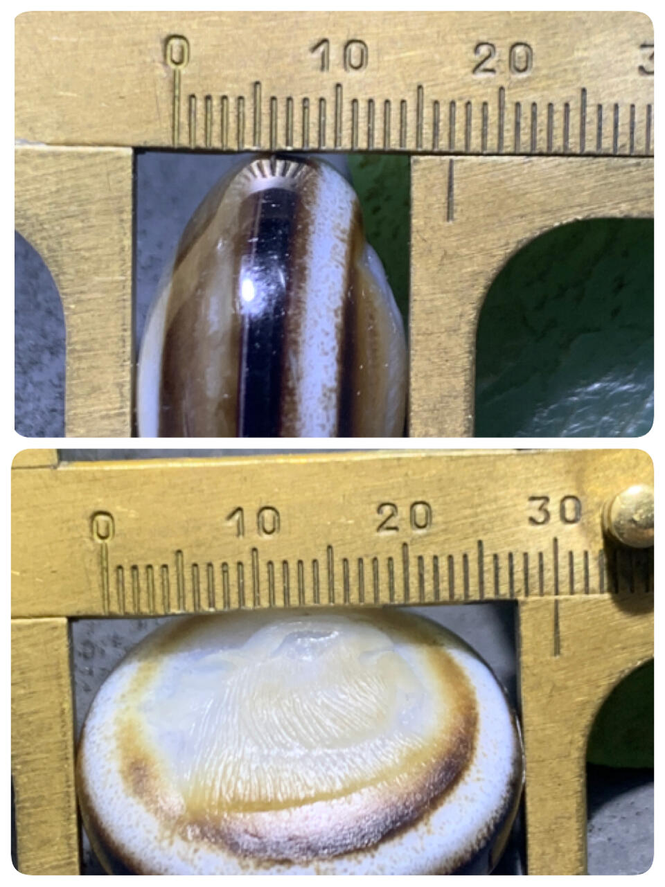 精品药师玛瑙手工雕刻猛虎板珠（背云）一颗。