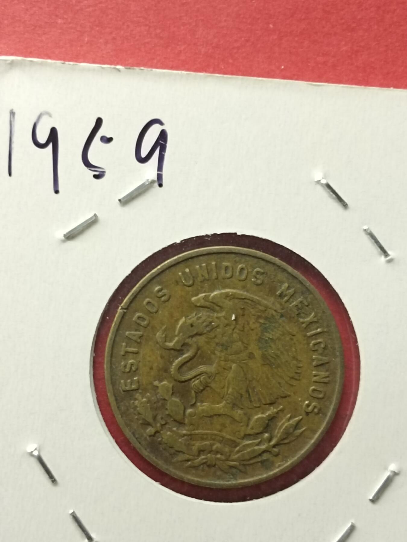 吉祥压岁钱外国硬币第42场 墨西哥硬币1959