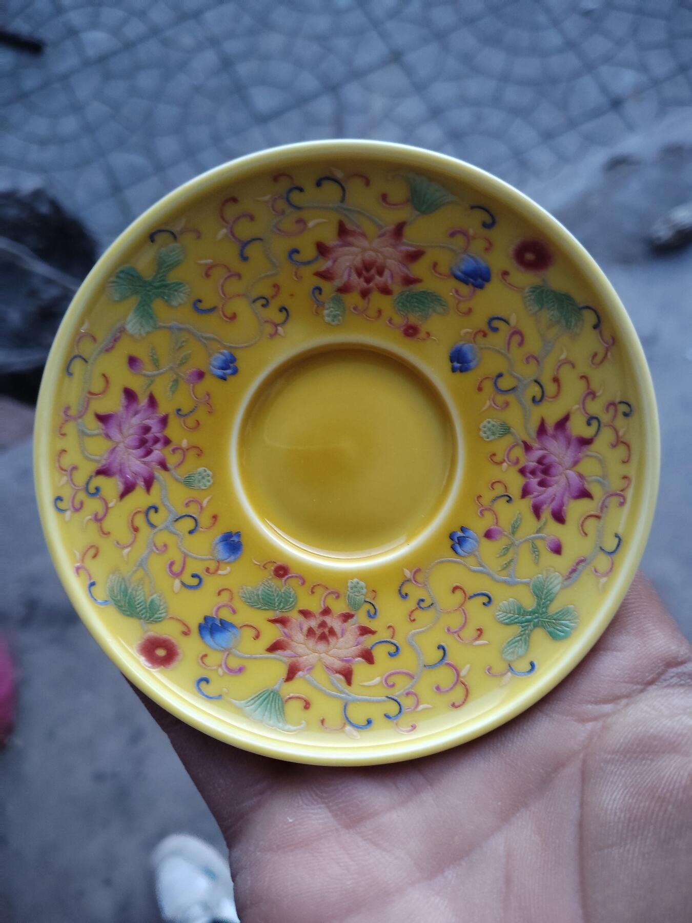 瓷器茶具专场 珐琅彩杯托一套