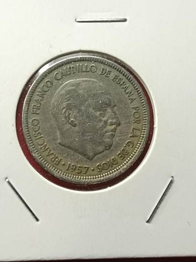 吉祥压岁钱外国硬币第42场 西班牙硬币1957