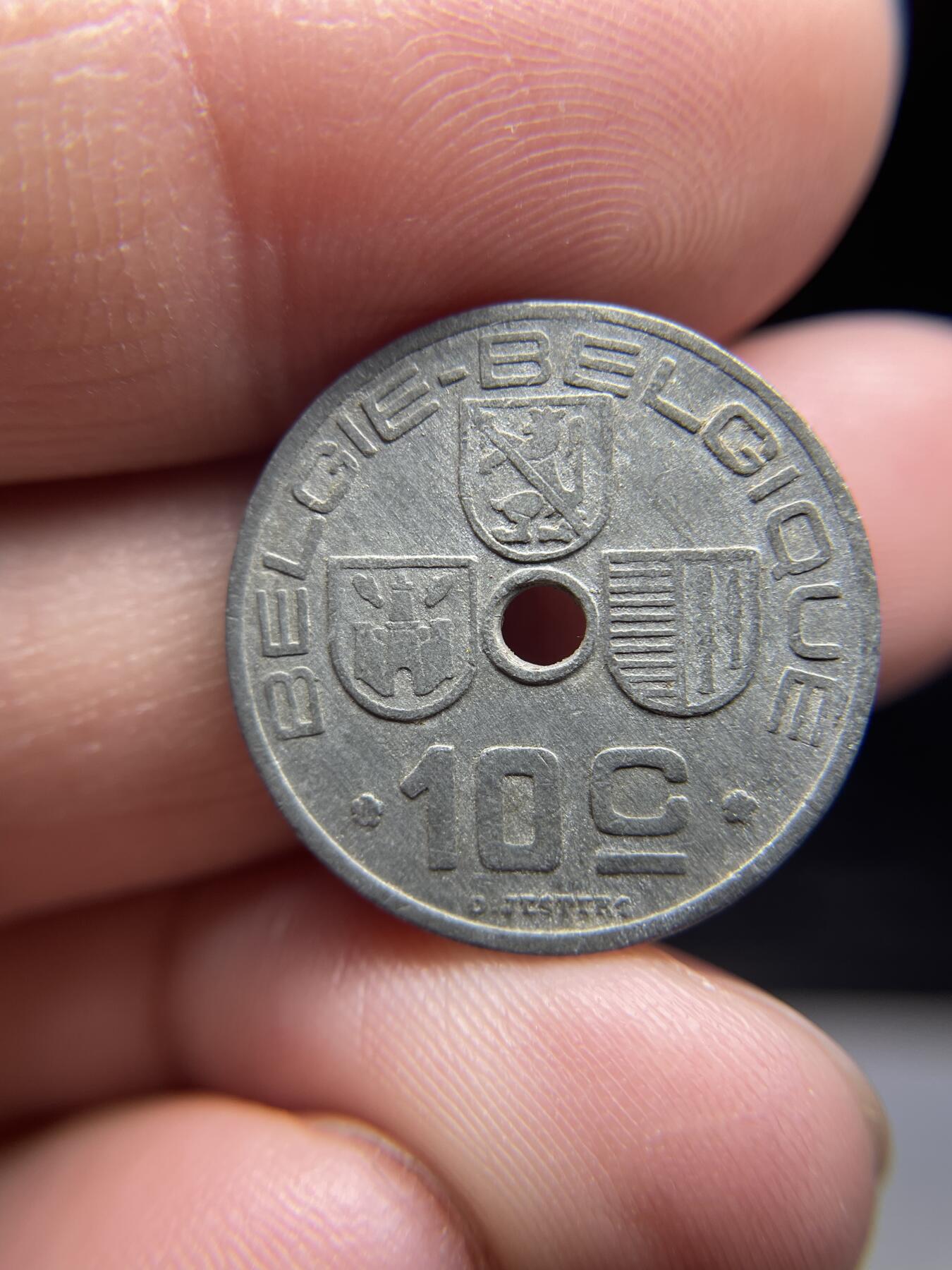 每日一拍，2024年集古藏今外币拍卖第十九期-第8场—（总第188拍），可以寄存60天，满160元包邮。 1941年比利时10分