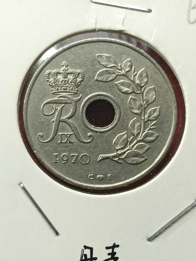 吉祥压岁钱外国硬币第42场 丹麦硬币1970
