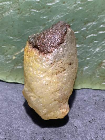 放福利！精美天然原皮高玉化阿拉善白玛瑙原石一颗， - 放福利！精美天然原皮高玉化阿拉善白玛瑙原石一颗，