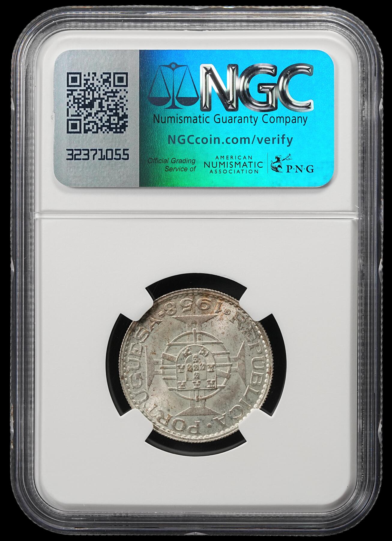 修遠堂世界钱币第五十二期 全场包邮 NGC MS64 1958年荷属东帝汶6 ESCUDOS银币
