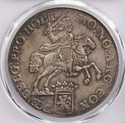PCGS-MS62 1758荷兰荷兰省大马剑银币 唯一冠军 - PCGS-MS62 1758荷兰荷兰省大马剑银币 唯一冠军
