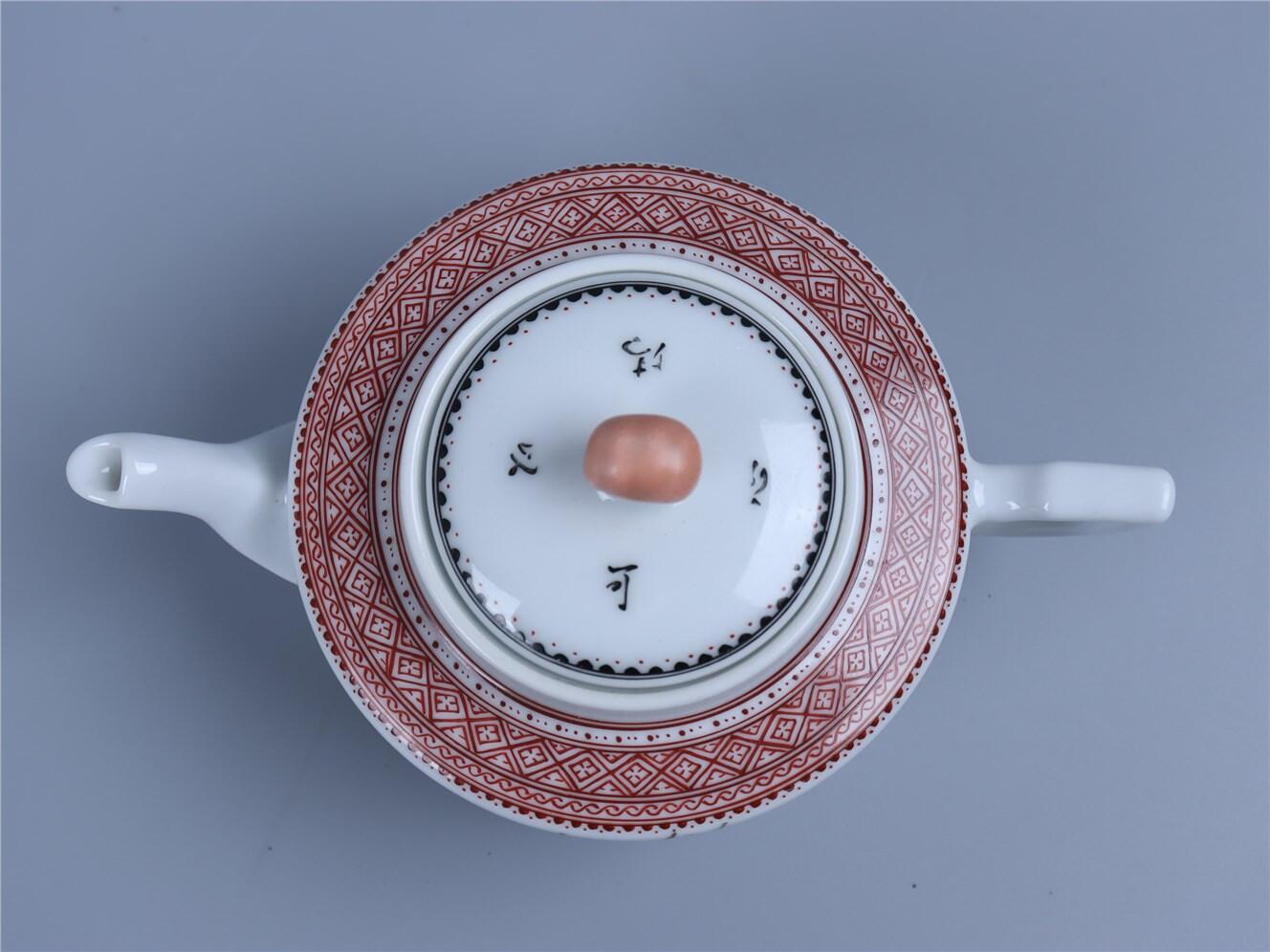承乾2024年秋季文物艺术品拍卖会 石宇初 原上和鸣花鸟执壶 1 H8.5cm  瓷