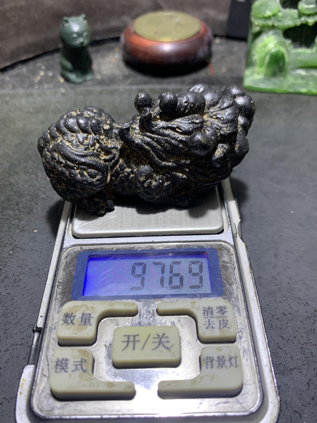 仿古小卧龙禅意中国风桌面案头小摆件（镇纸，把件） 一块，