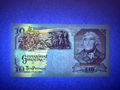 《张总收藏》181期-外币精品百拍特别场 直布罗陀10镑 UNC 2006年 AA冠