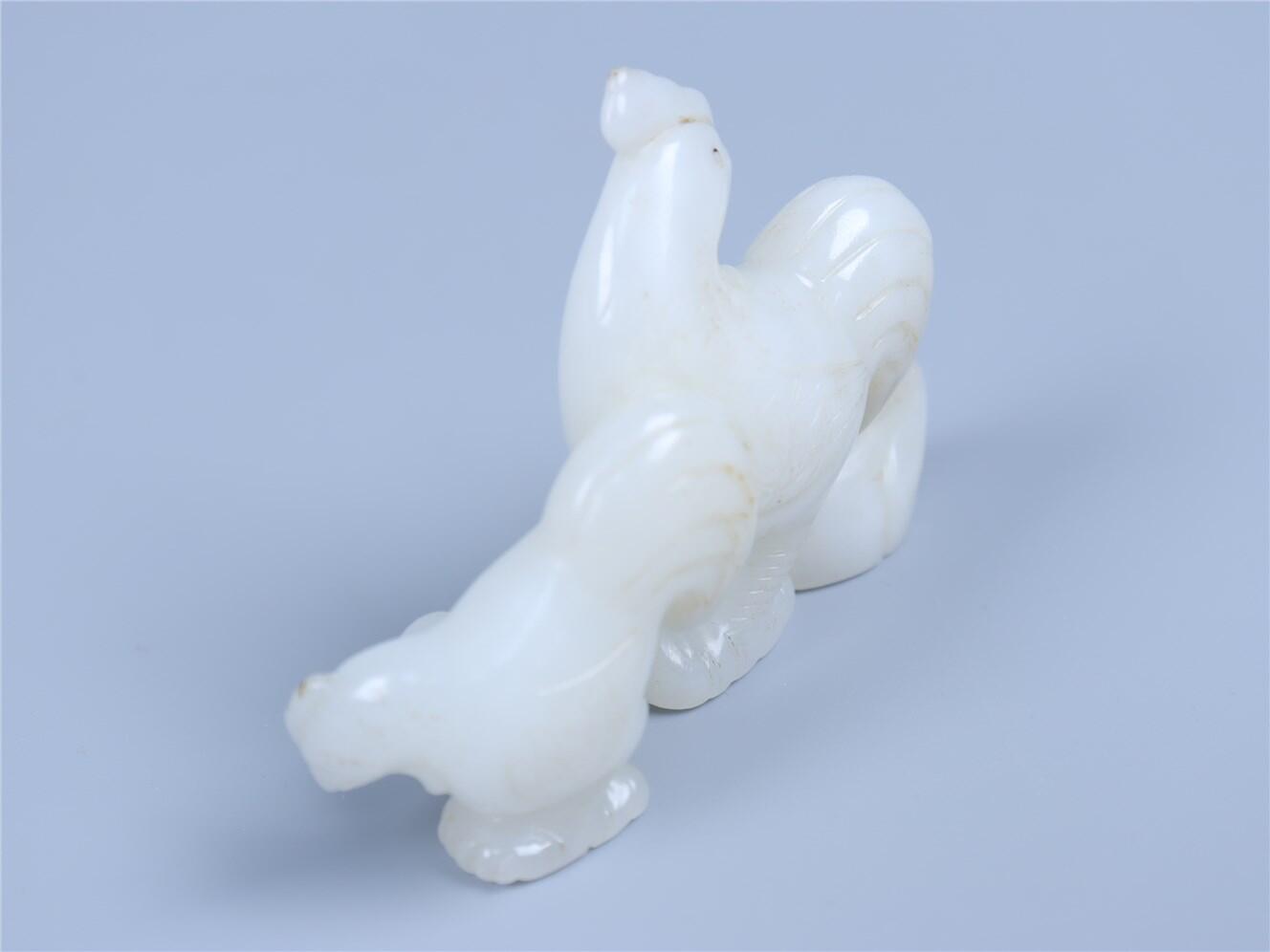 承乾2024年秋季文物艺术品拍卖会 清 白玉大吉大利摆件 1 8.5*5.85cm 91.49g 玉