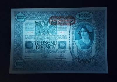 《张总收藏》181期-外币精品百拍特别场 奥地利奥匈帝国1902年1000克朗特UNC/UNC-大票幅漂亮 百年老票
