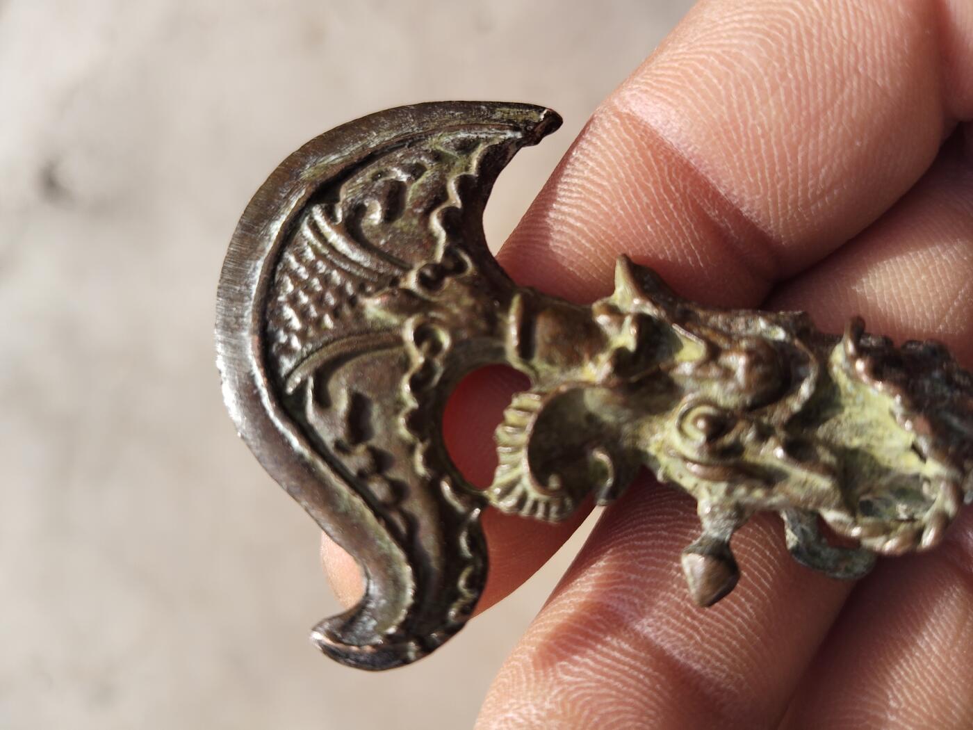 杂项专场 藏传精美龙头降魔杵