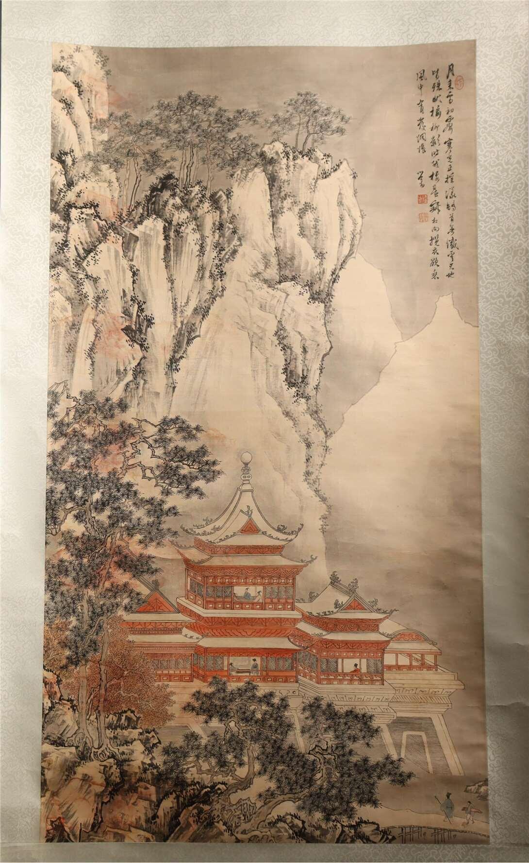 承乾2024年秋季文物艺术品拍卖会 溥心畬 山水 纸本立轴 122*66