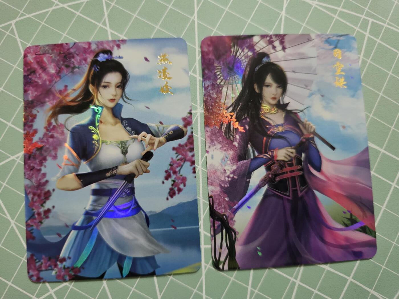 龙虎卡牌19场（龙腾虎踞万里行） 彩闪2张 燕凌娇&司空琪