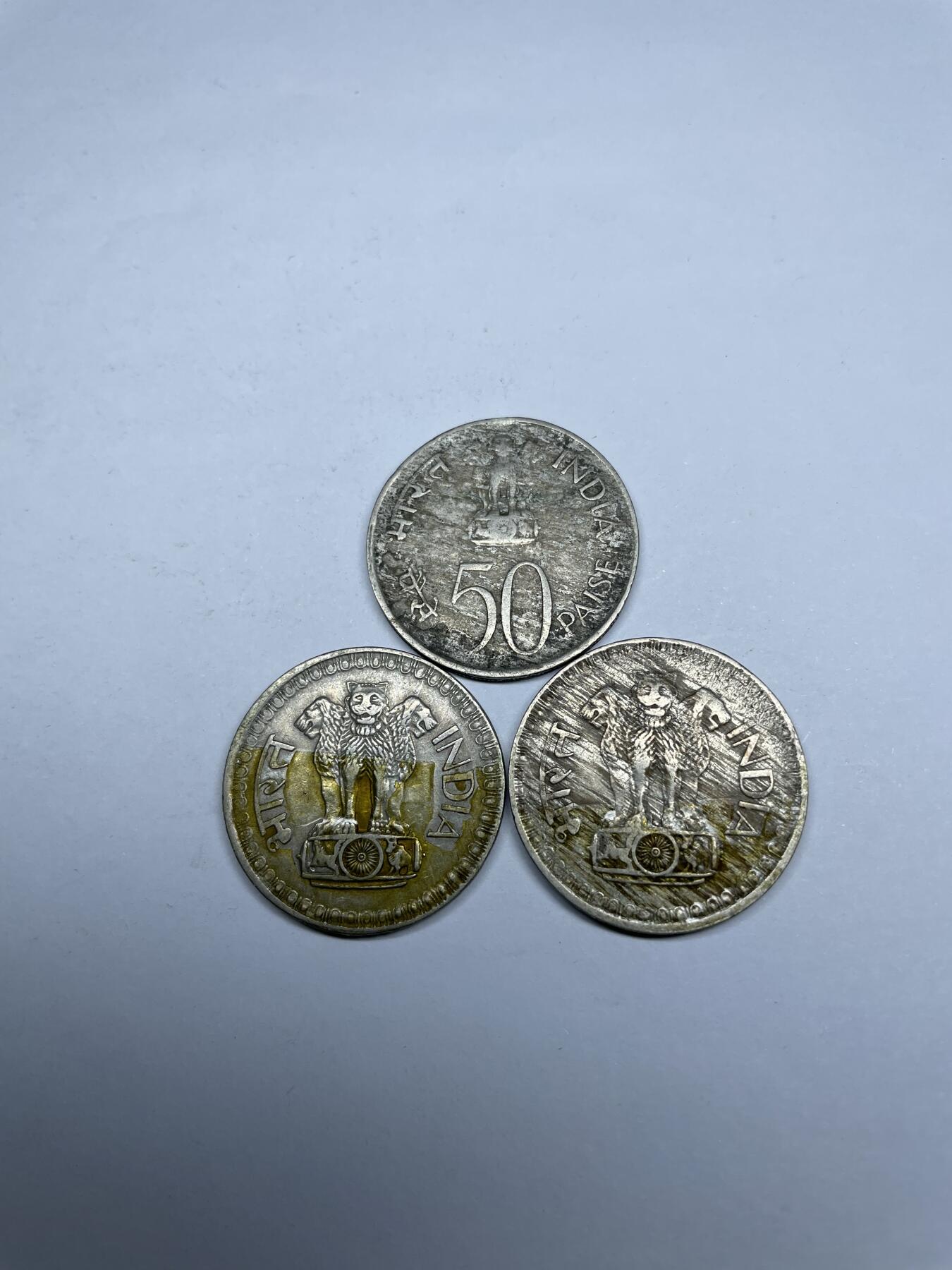 每日一拍，2024年集古藏今外币拍卖第十九期-第9场—（总第189拍），可以寄存60天，满160元包邮。 印度50派沙三枚