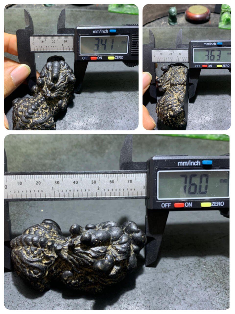 仿古小卧龙禅意中国风桌面案头小摆件（镇纸，把件） 一块，
