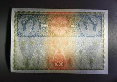 《张总收藏》181期-外币精品百拍特别场 奥地利奥匈帝国1902年1000克朗特UNC/UNC-大票幅漂亮 百年老票