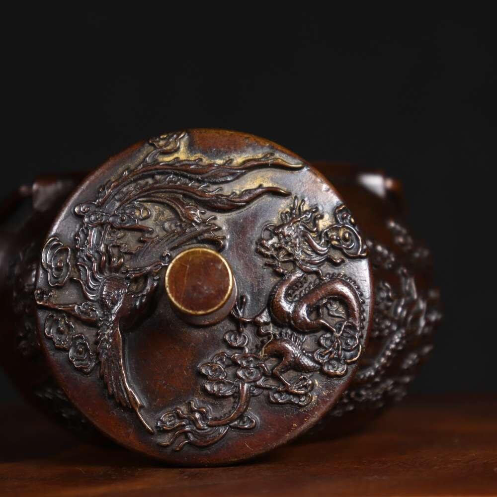 杂项专场 纯铜龙凤酒壶重量