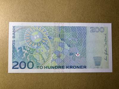 《张总收藏》181期-外币精品百拍特别场 挪威200克朗 UNC 2009年 挪威地球物理学家伯克兰 无4