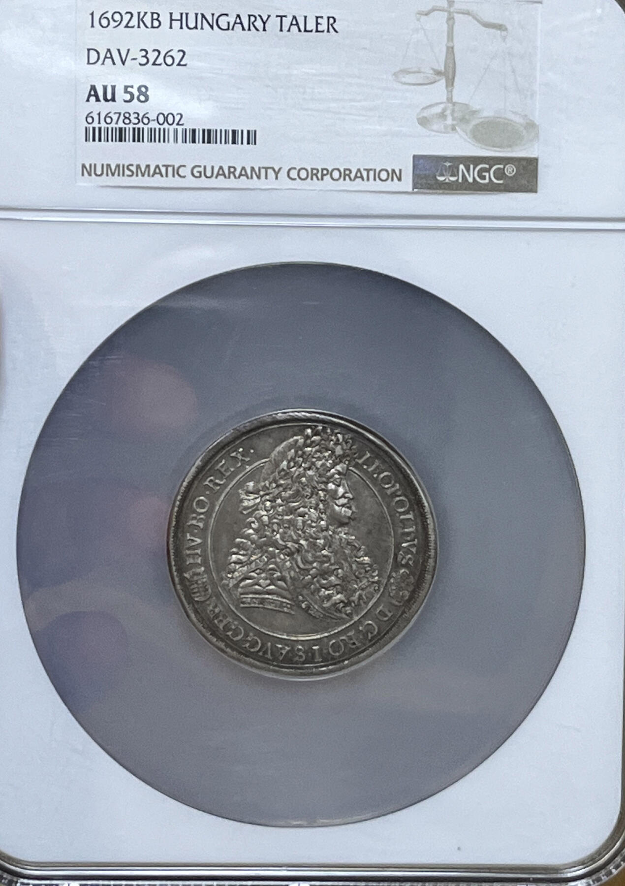 NGC-AU58 1692神罗匈牙利利奥波德卷毛泰勒