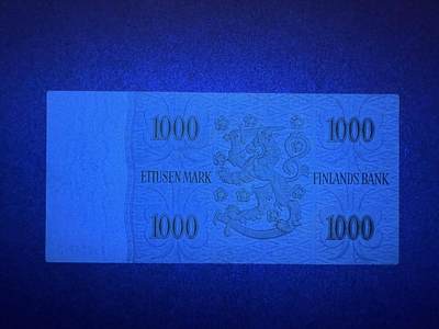 《张总收藏》181期-外币精品百拍特别场 芬兰1000马克 AU 1955年老版本