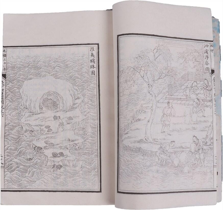 承乾2024年秋季文物艺术品拍卖会 吴昌硕旧藏 《钦定书经图说目录六》 纸本线装 31.5*21.5cm