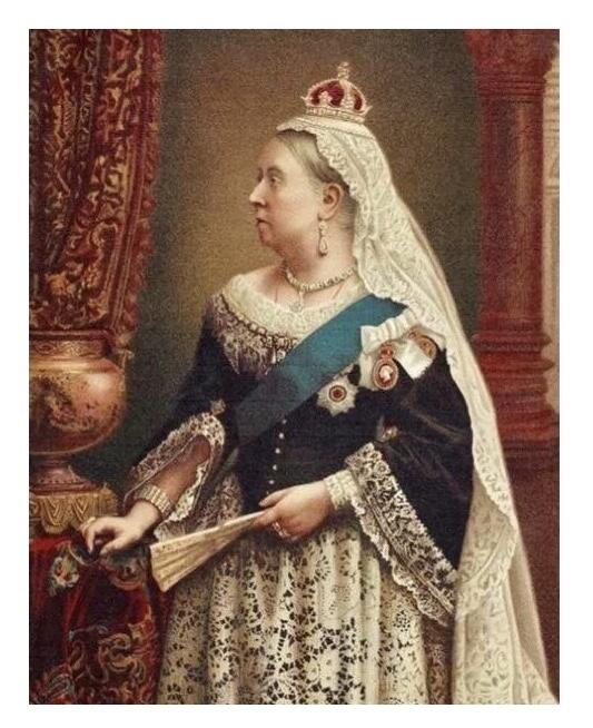 英国1887年维多利亚珐琅彩镀金高浮雕精制银币章吊坠33MM
