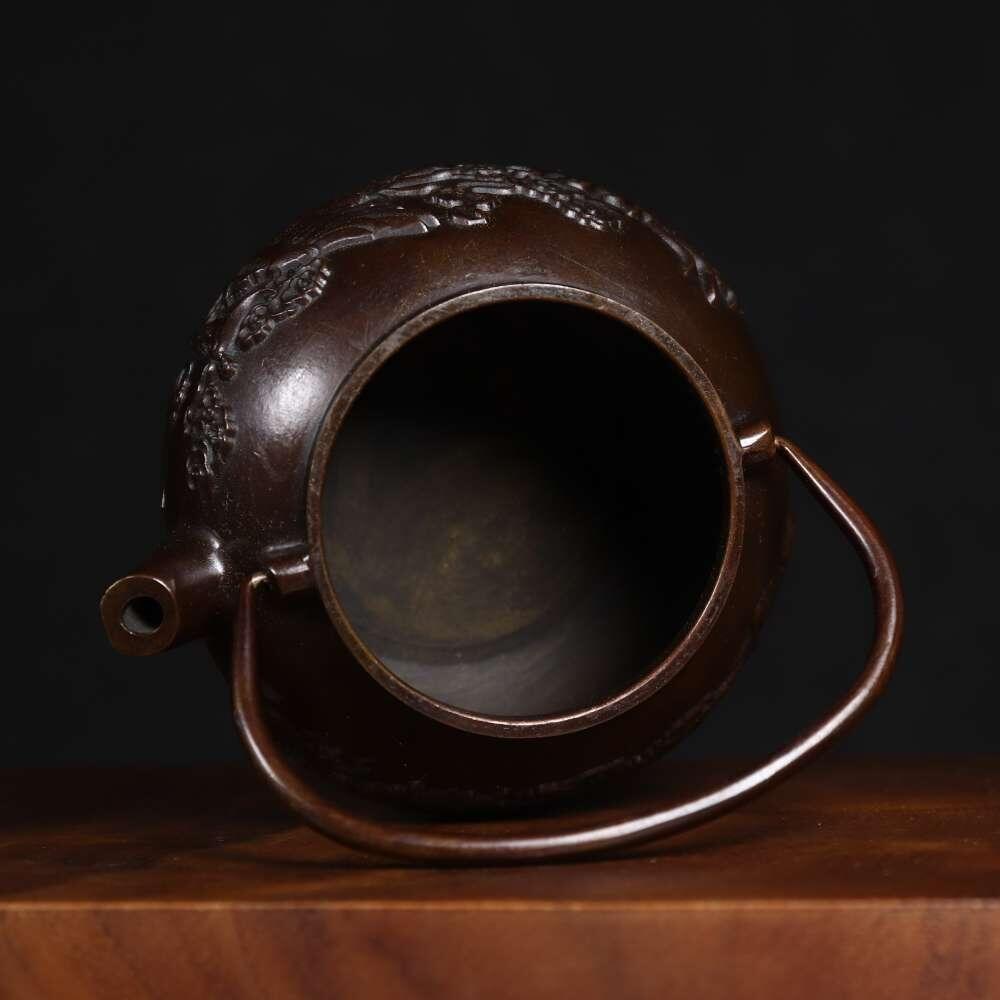 杂项专场 纯铜龙凤酒壶重量