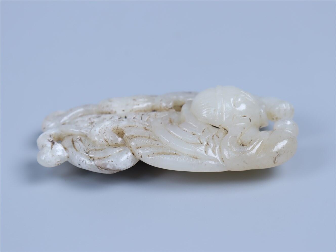 承乾2024年秋季文物艺术品拍卖会 清 白玉迦楼罗把件 1 8.48*4.82cm 87.68g 玉