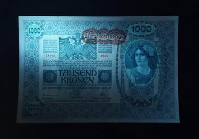 《张总收藏》181期-外币精品百拍特别场 奥地利奥匈帝国1902年1000克朗特UNC/UNC-大票幅漂亮 百年老票