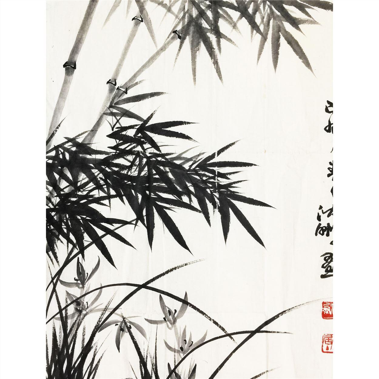 承乾2024年秋季文物艺术品拍卖会 沈鹏 三友图 纸本镜心 98x47cm