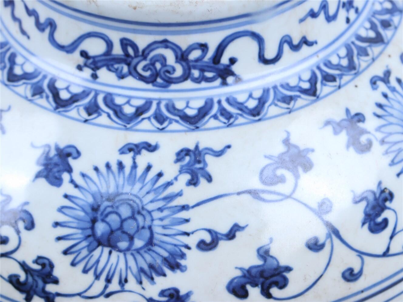 承乾2024年秋季文物艺术品拍卖会 明 青花凤穿花纹罐 1 24*31cm  瓷