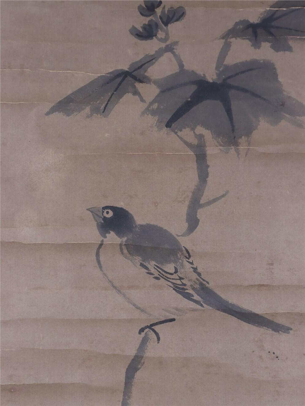 承乾2024年秋季文物艺术品拍卖会 王武 花鸟 纸本立轴 134*49cm