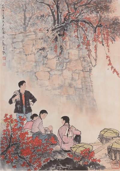 承乾2024年秋季文物艺术品拍卖会 - 魏紫熙 丰收 设色纸本立轴 66*47cm