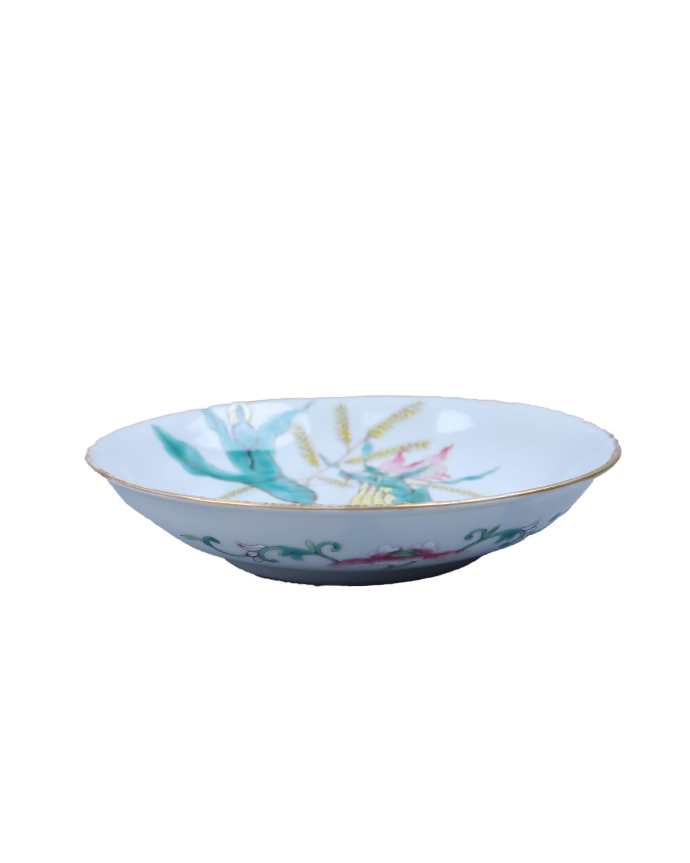 承乾2024年秋季文物艺术品拍卖会 清 粉彩玉米纹盘 1 14.2*3cm  瓷
