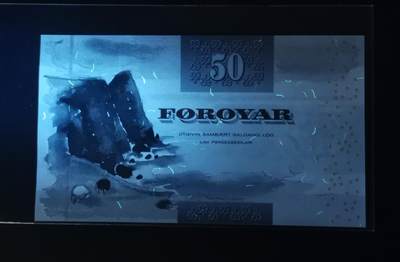 《张总收藏》181期-外币精品百拍特别场 法罗群岛2001年初版细安全线50克朗UNC无4 法罗绵羊的羊角