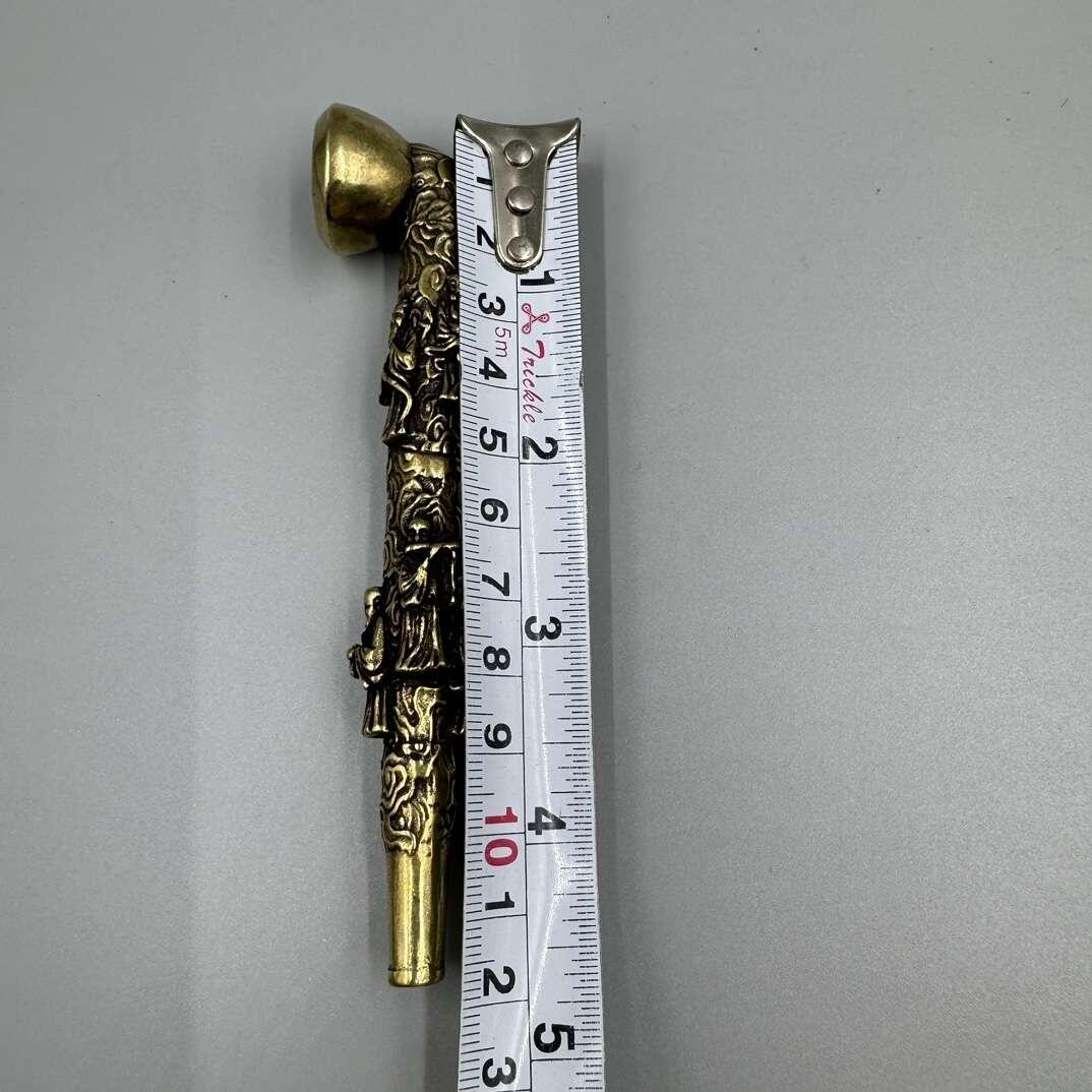 杂项专场 纯铜黄铜八仙两用烟斗