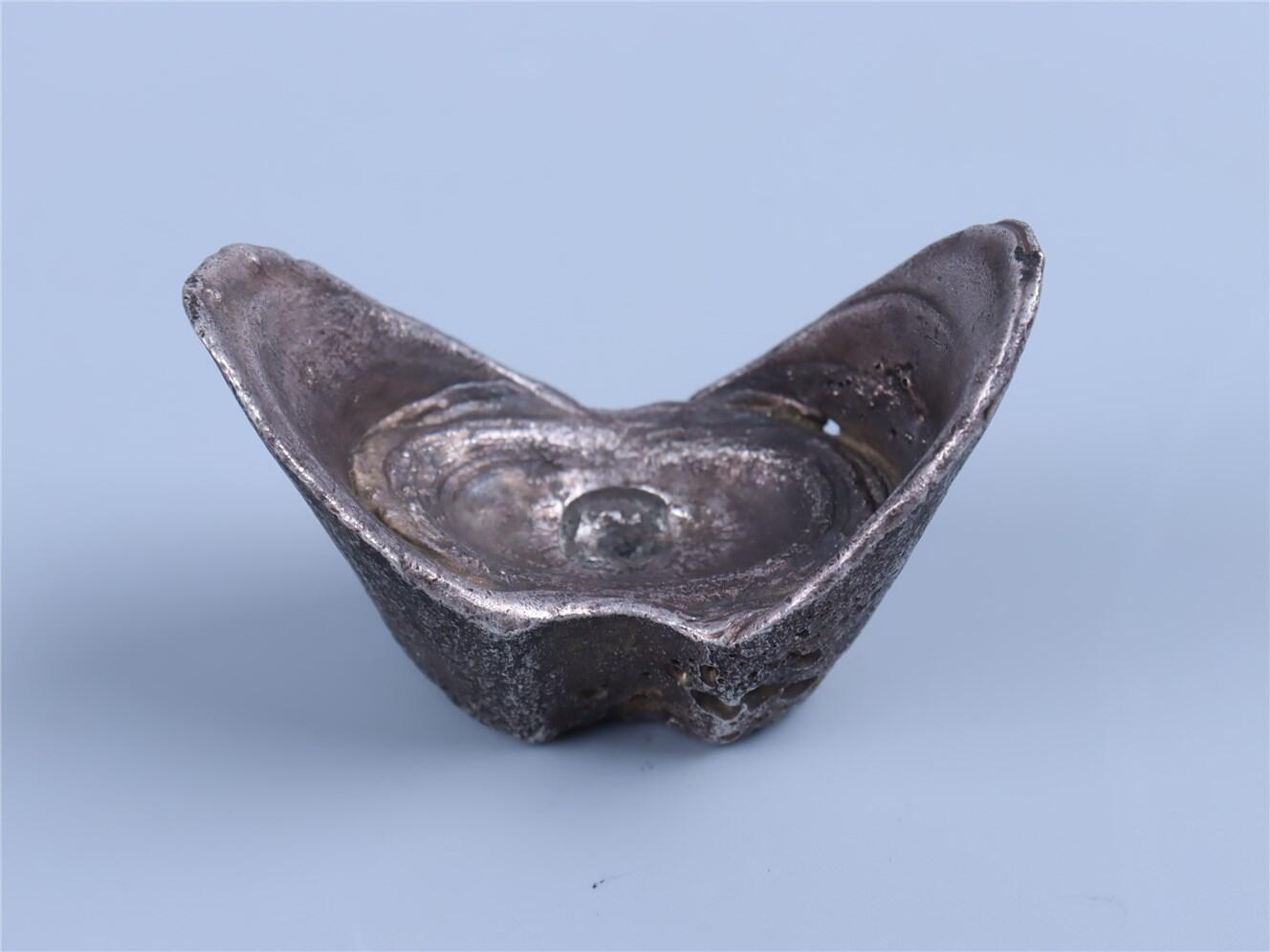 承乾2024年秋季文物艺术品拍卖会 清代 五两银锭 1 6.38*3.06cm 171.49g 银锭