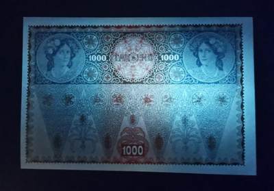 《张总收藏》181期-外币精品百拍特别场 奥地利奥匈帝国1902年1000克朗特UNC/UNC-大票幅漂亮 百年老票