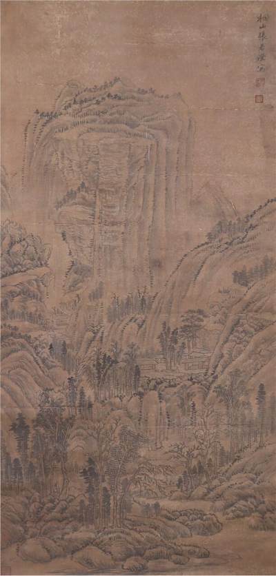 承乾2024年秋季文物艺术品拍卖会 - 张若澄 山水 纸本立轴 103.5*50.3cm