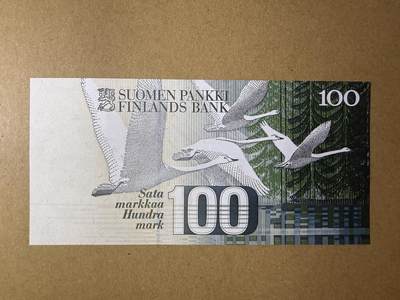 《张总收藏》181期-外币精品百拍特别场 芬兰100马克 UNC 1991年 芬兰作曲家西贝柳斯