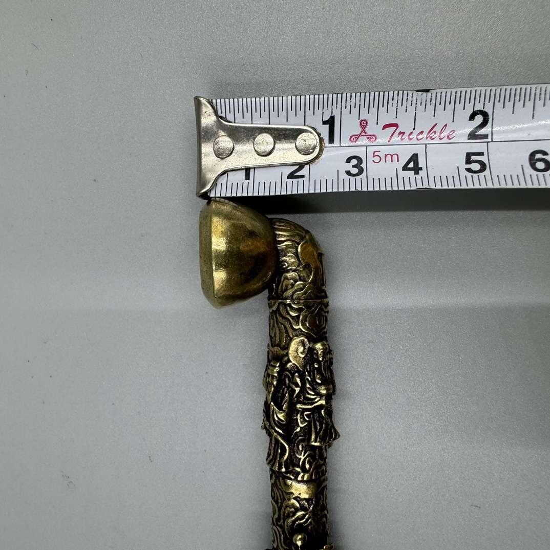 杂项专场 纯铜黄铜八仙两用烟斗