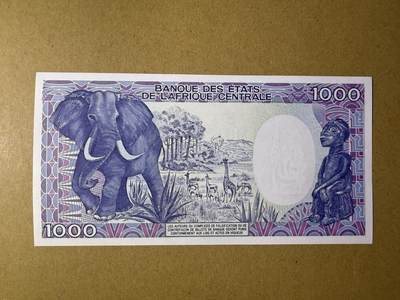 《张总收藏》181期-外币精品百拍特别场 喀麦隆1000法郎 UNC 1985年 无4