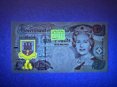 《张总收藏》181期-外币精品百拍特别场 直布罗陀10镑 UNC 2006年 AA冠