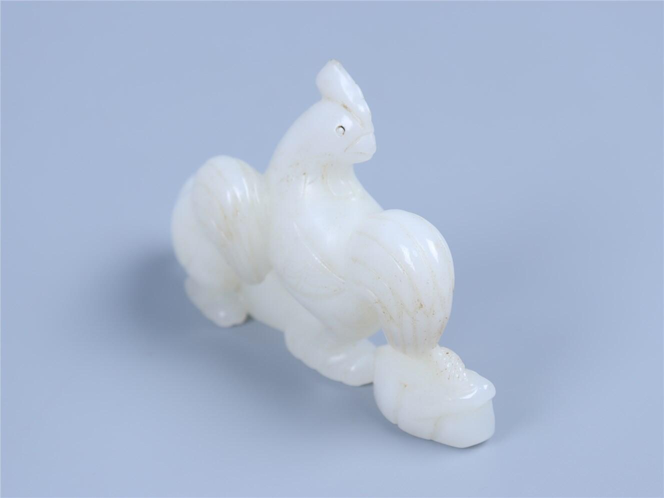 承乾2024年秋季文物艺术品拍卖会 清 白玉大吉大利摆件 1 8.5*5.85cm 91.49g 玉