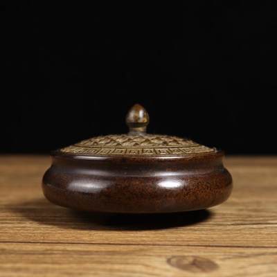 杂项专场 - 苏工纯铜竹编熏炉