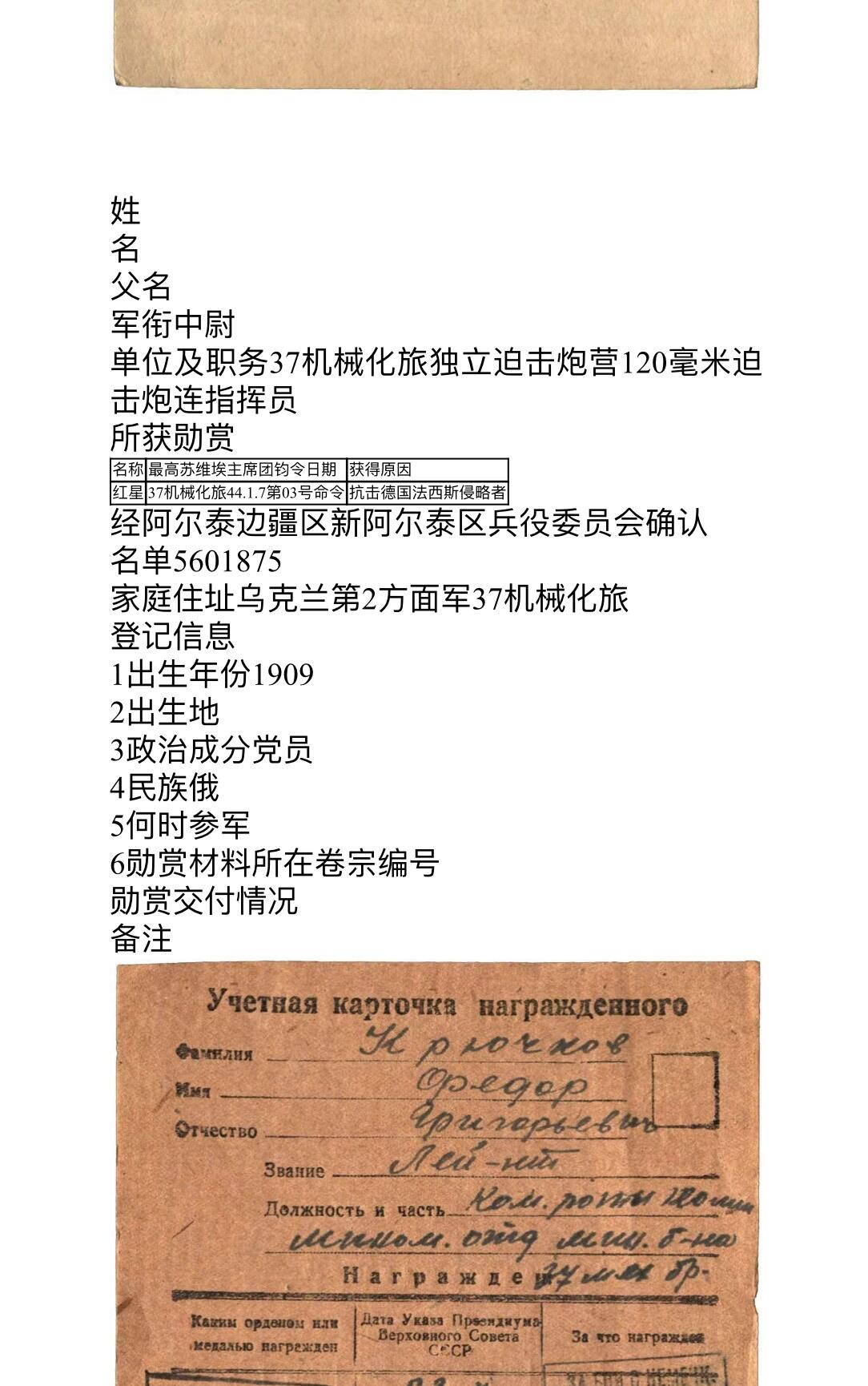 大猫徽章拍卖 第262期 苏联红星勋章2⃣️ 档案齐全