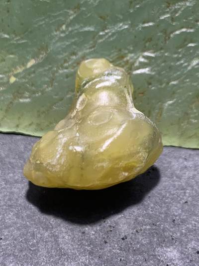 精美阿拉善戈壁筋脉石小原石一颗， - 精美阿拉善戈壁筋脉石小原石一颗，