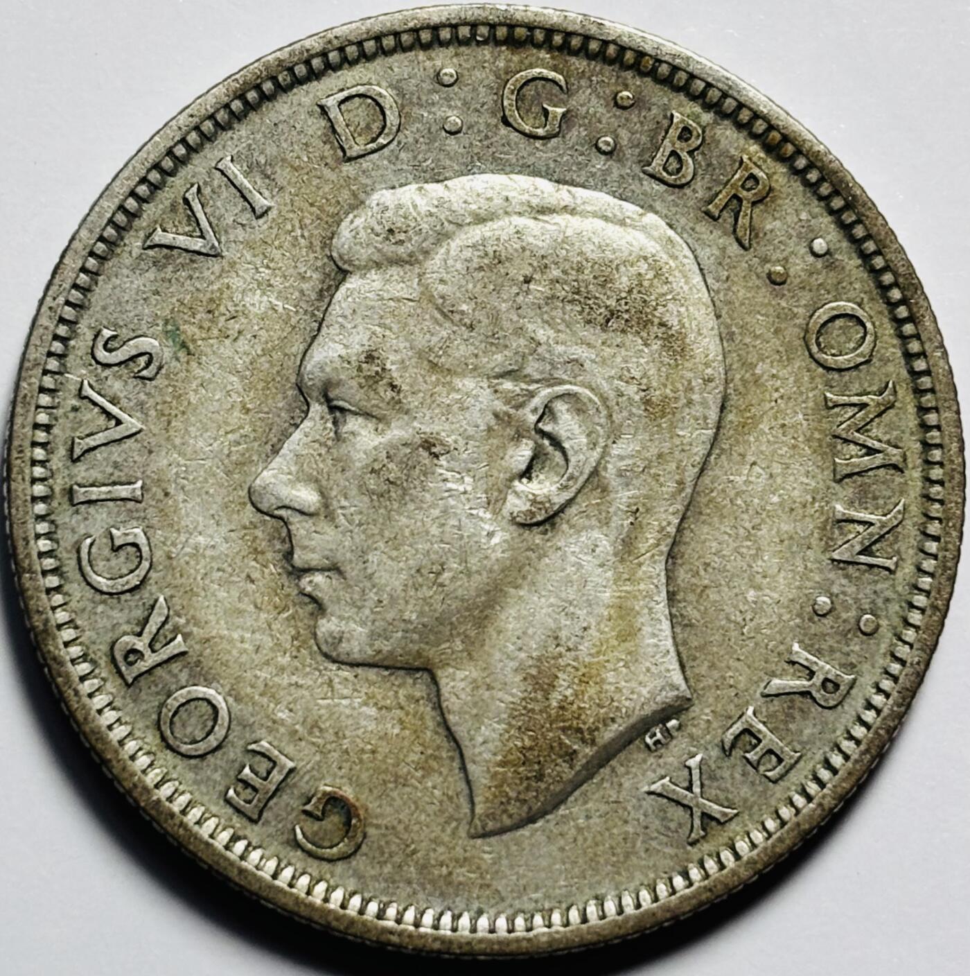 文馨钱币收藏第 203 场，英系套册纪念币，古铜币 1937 年英国半克朗大银币
