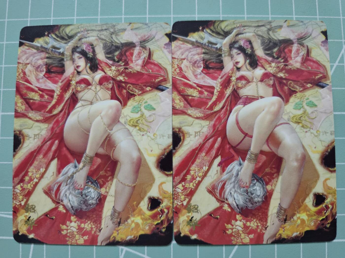 龙虎卡牌19场（龙腾虎踞万里行） 普卡2张 焱卡三国特卡-貂蝉