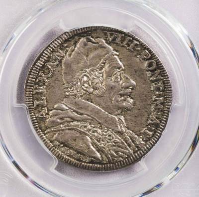 PCGS-MS63 1690教皇国老牛银币 唯一亚军 - PCGS-MS63 1690教皇国老牛银币 唯一亚军